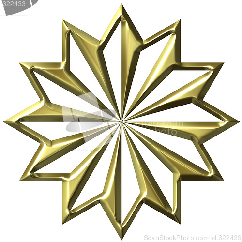 Image of 3D Golden Ornament