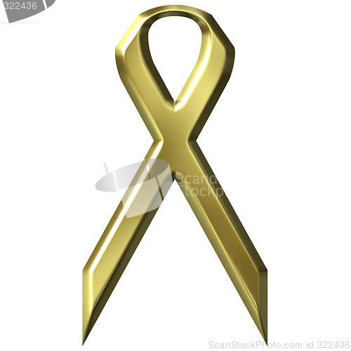 Image of 3D Golden Ribbon