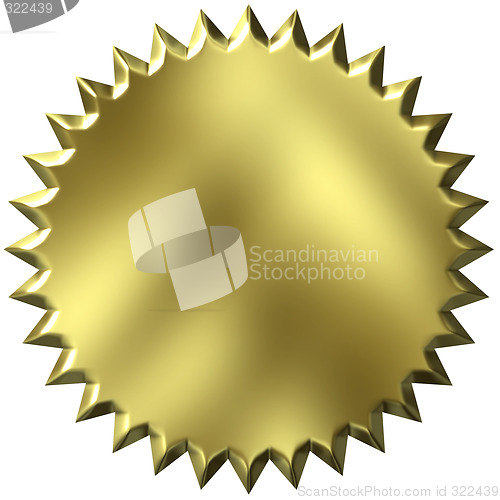 Image of 3D Golden Seal