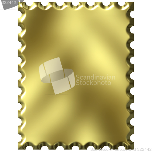 Image of 3D Golden Stamp