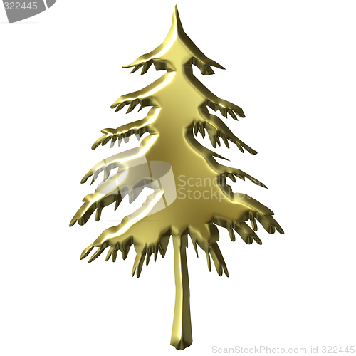 Image of 3D Golden Tree