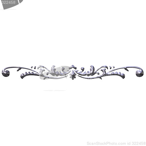 Image of 3D Silver Ornament