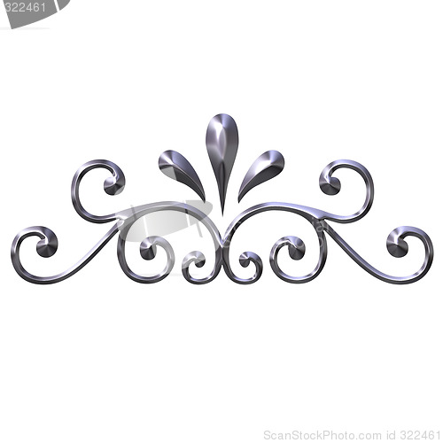 Image of 3D Silver Ornament