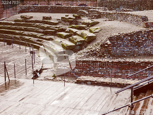 Image of Retro look Roman Theatre Turin