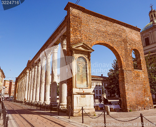 Image of Retro look Colonne di San Lorenzo Milan