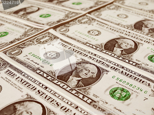 Image of Retro look Dollar notes 1 Dollar
