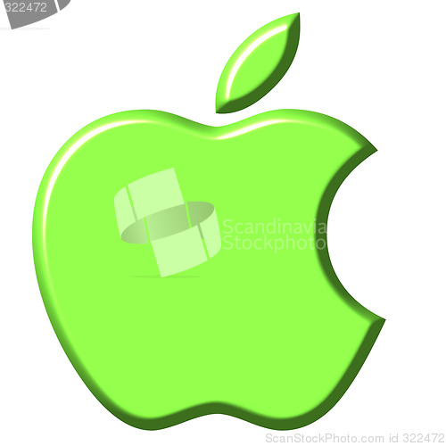 Image of Bitten Green Apple