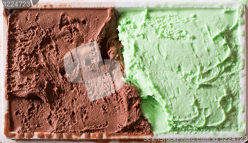 Image of Chocolate and mint icecream