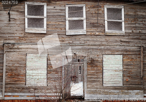 Image of abandoned wooden house