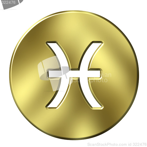 Image of 3D Golden Pisces