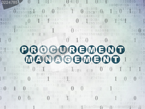 Image of Business concept: Procurement Management on Digital Paper background