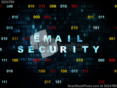 Image of Protection concept: Email Security on Digital background