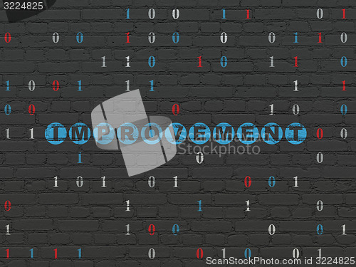 Image of Finance concept: Improvement on wall background