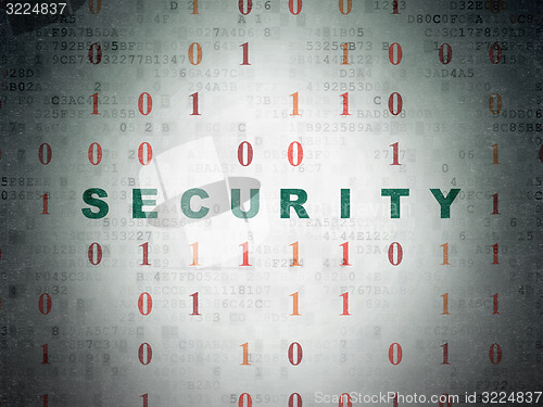 Image of Privacy concept: Security on Digital Paper background