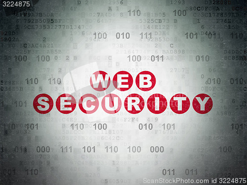 Image of Web design concept: Web Security on Digital Paper background