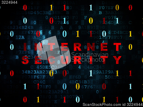 Image of Safety concept: Internet Security on Digital background