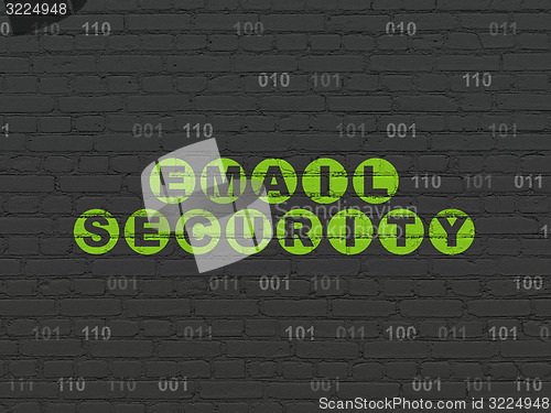 Image of Protection concept: Email Security on wall background