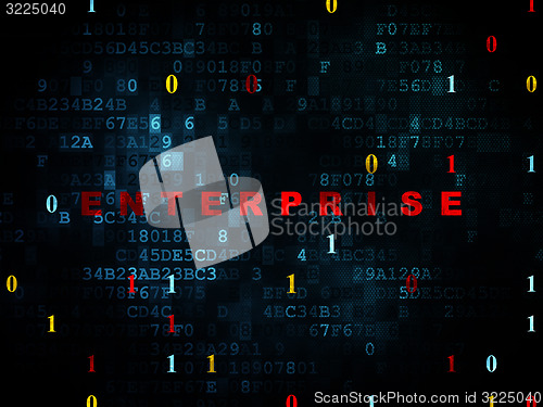 Image of Finance concept: Enterprise on Digital background