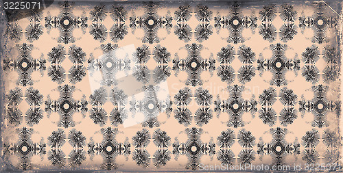 Image of old floral grunge wallpaper background