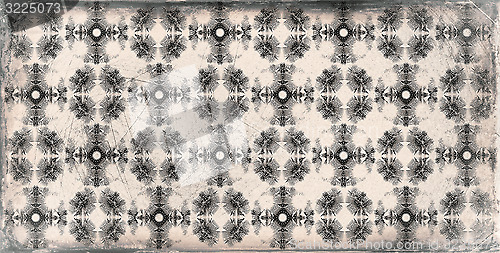 Image of old floral grunge wallpaper background