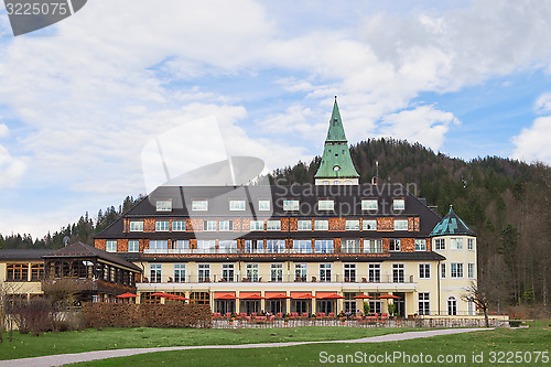 Image of Backyard of hotel Elmau Schloss summit G8 2015