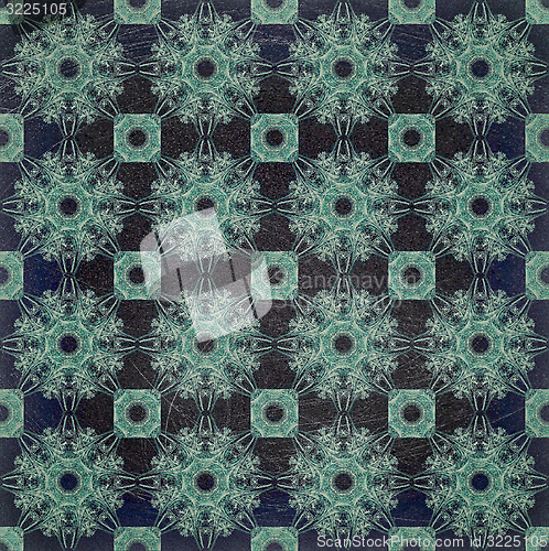 Image of old floral grunge wallpaper background