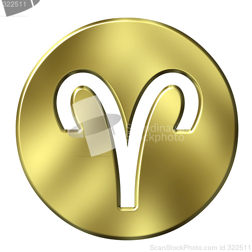 Image of 3D Golden Aries