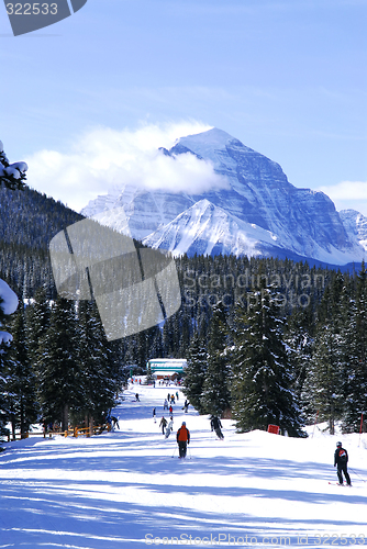 Image of Skiing in mountains