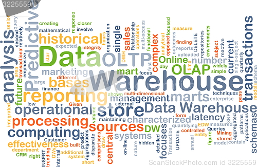 Image of Data warehouse background concept