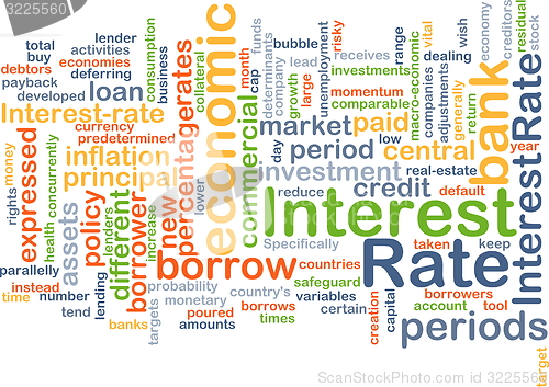 Image of Interest rate background concept