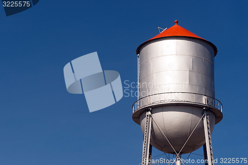 Image of Small Town Water Tower Utilitiy Infrastructure Storage Reservoir