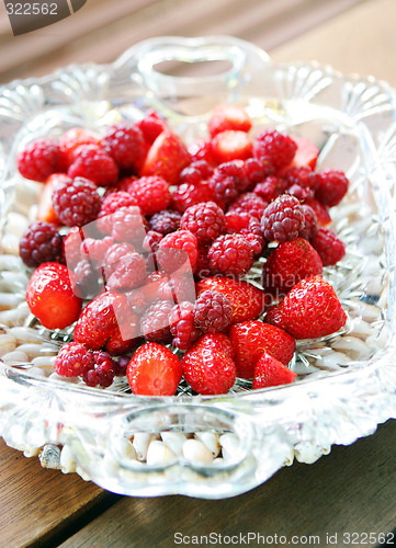 Image of Raspberries and strawberries