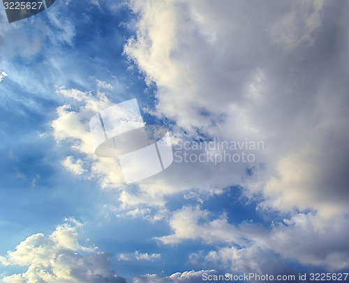 Image of Blue sky with white cloud