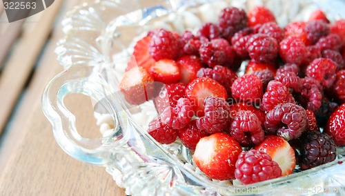 Image of Raspberries and strawberries