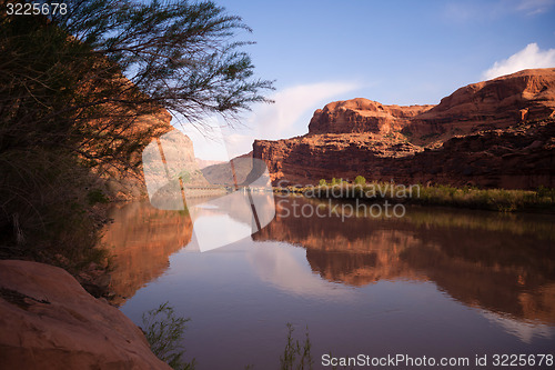 Image of Colorado River Shore HWY 128 Arches National Park Utah