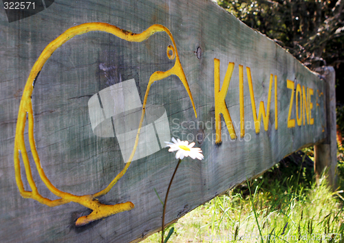 Image of Kiwi zone sign