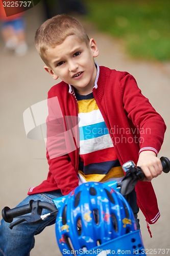 Image of boy on the bicycle at Park