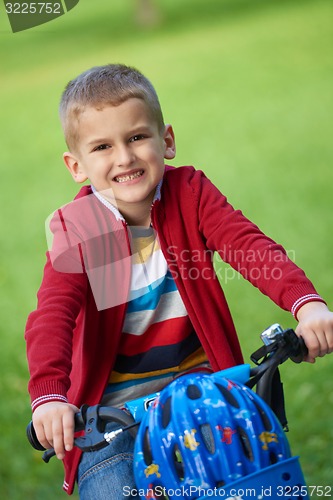 Image of boy on the bicycle at Park