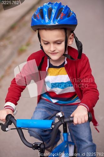 Image of boy on the bicycle at Park