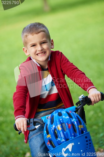 Image of boy on the bicycle at Park