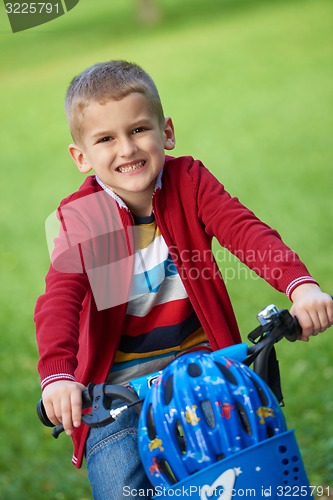 Image of boy on the bicycle at Park