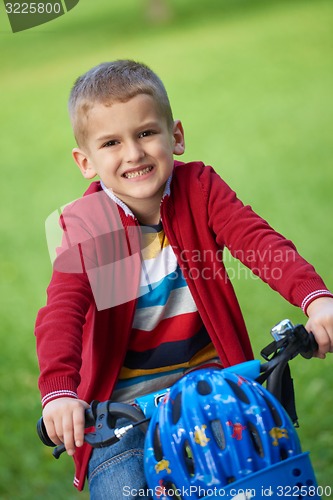Image of boy on the bicycle at Park
