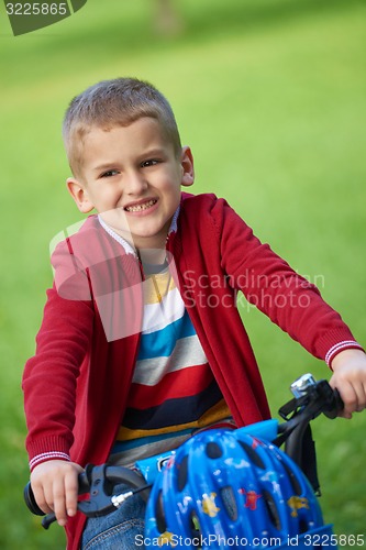 Image of boy on the bicycle at Park