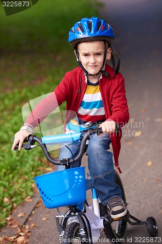 Image of boy on the bicycle at Park