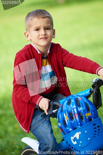 Image of boy on the bicycle at Park