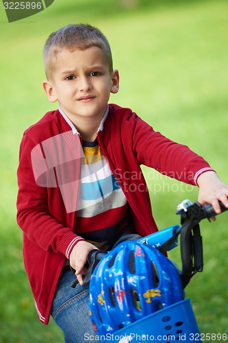 Image of boy on the bicycle at Park