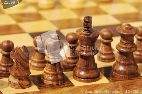 Image of Pieces on a chess board