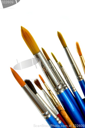 Image of Paintbrushes on white