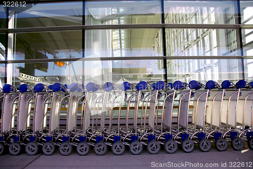 Image of Luggage carts airport