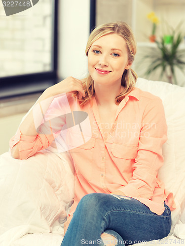 Image of happy and smiling woman